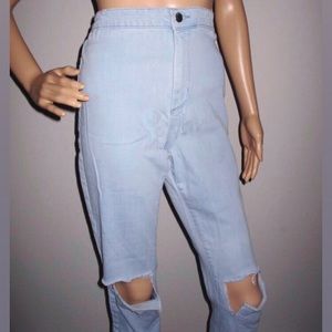 🔥Bleach Wash Skinny Jeans